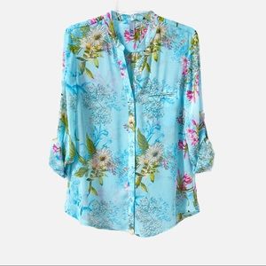 KUT FROM THE KLOTH, Jasmine Floral Sheer Top size medium